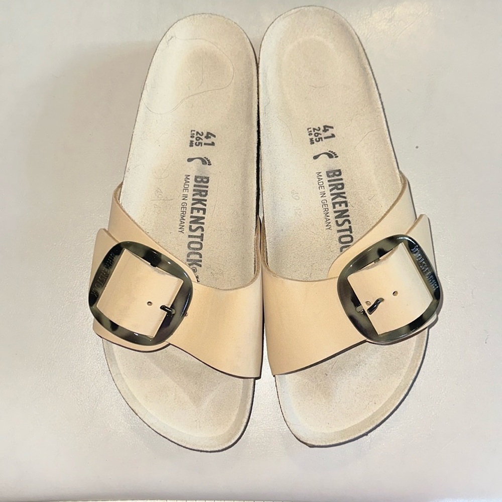 Birkenstock | Madrid Big Buckle Slide Sandals Tortise buckle